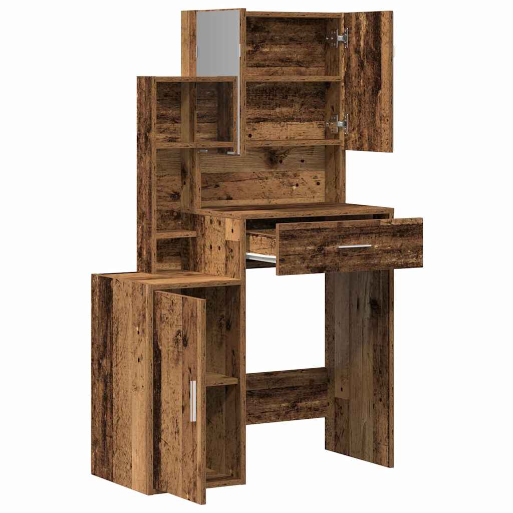 Coiffeuse Bois Ancien 80 x 35 x 132 cm Bois d'ingénierie - XIOS