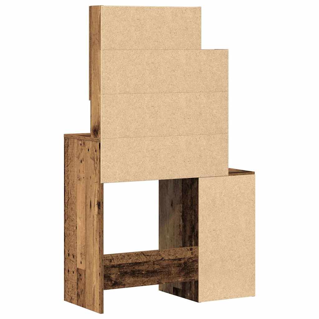 Coiffeuse Bois Ancien 80 x 35 x 132 cm Bois d'ingénierie - XIOS