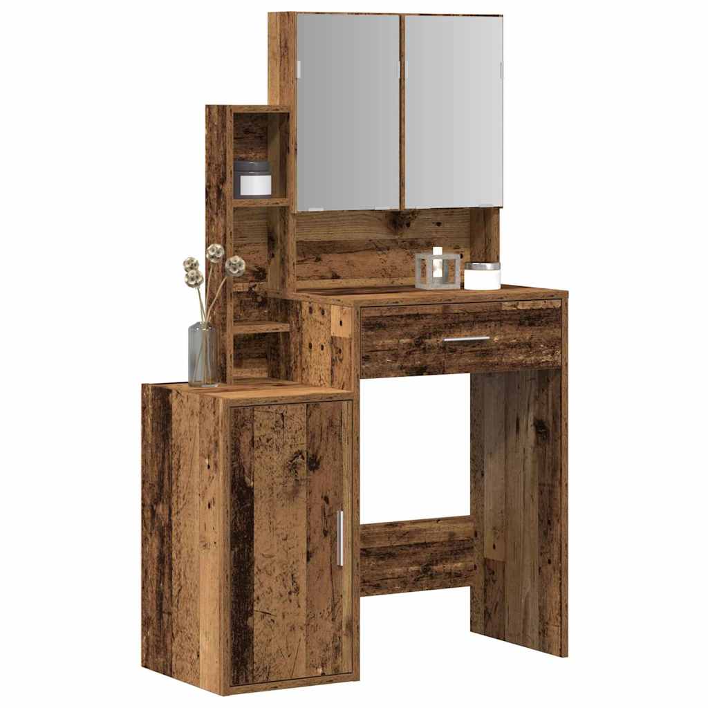 Coiffeuse Bois Ancien 80 x 35 x 132 cm Bois d'ingénierie - XIOS