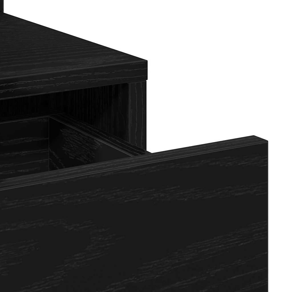 Coiffeuse Chêne noir 80 x 35 x 132 cm Bois d'ingénierie - XIOS