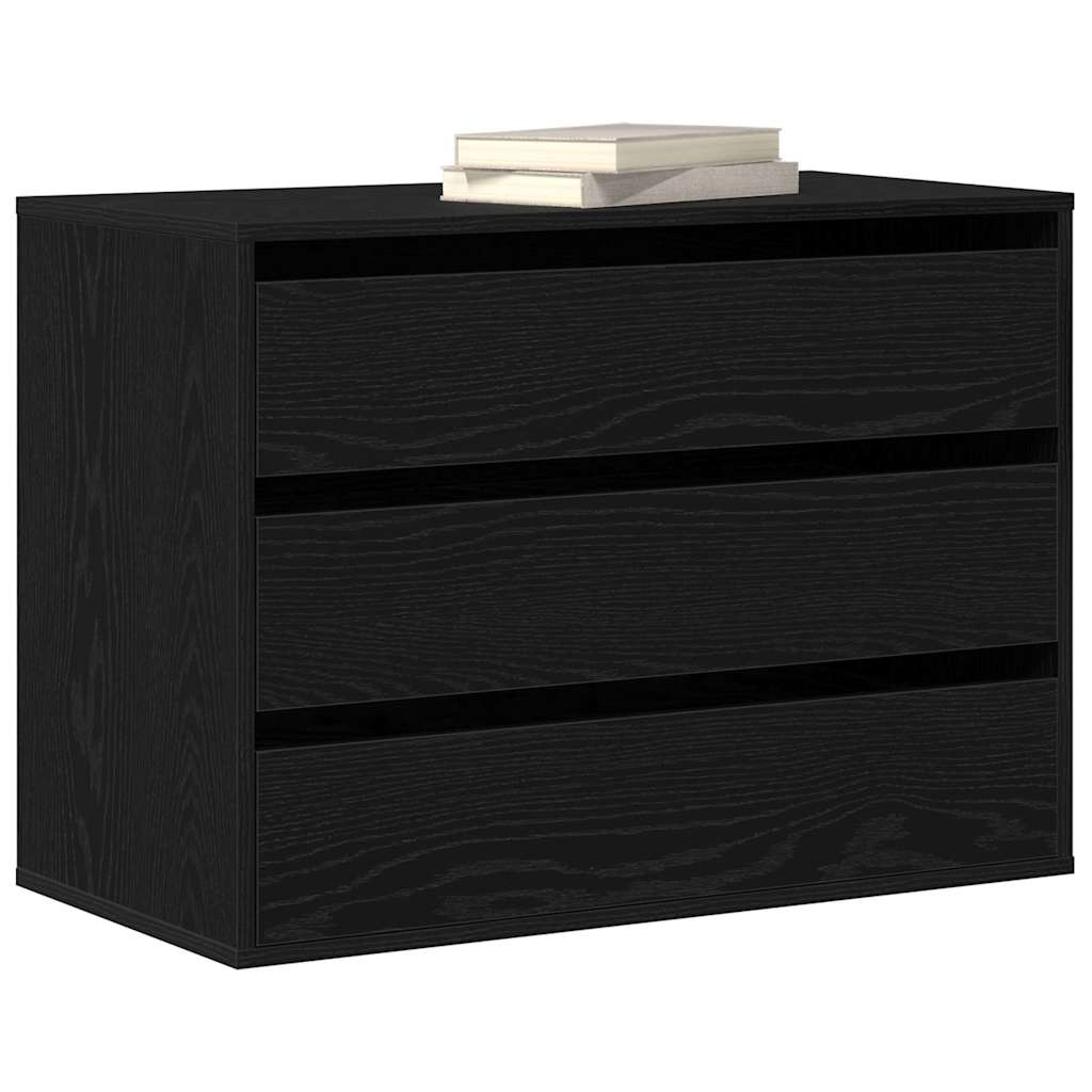 Commode Chêne noir 80 x 41 x 58 cm Bois d'ingénierie - XIOS