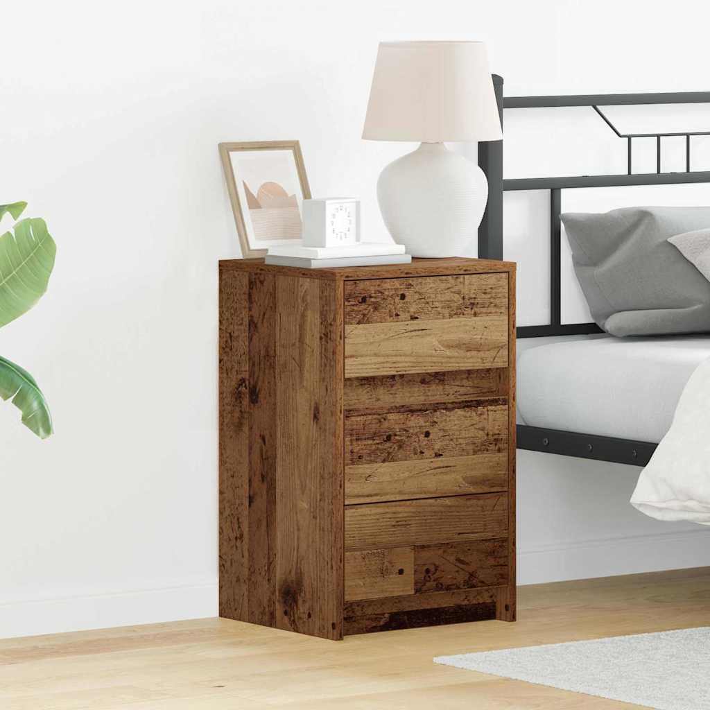 Cabinet de chevet Bois ancien 38 x 34 x 61 cm Bois d'ingénierie - XIOS