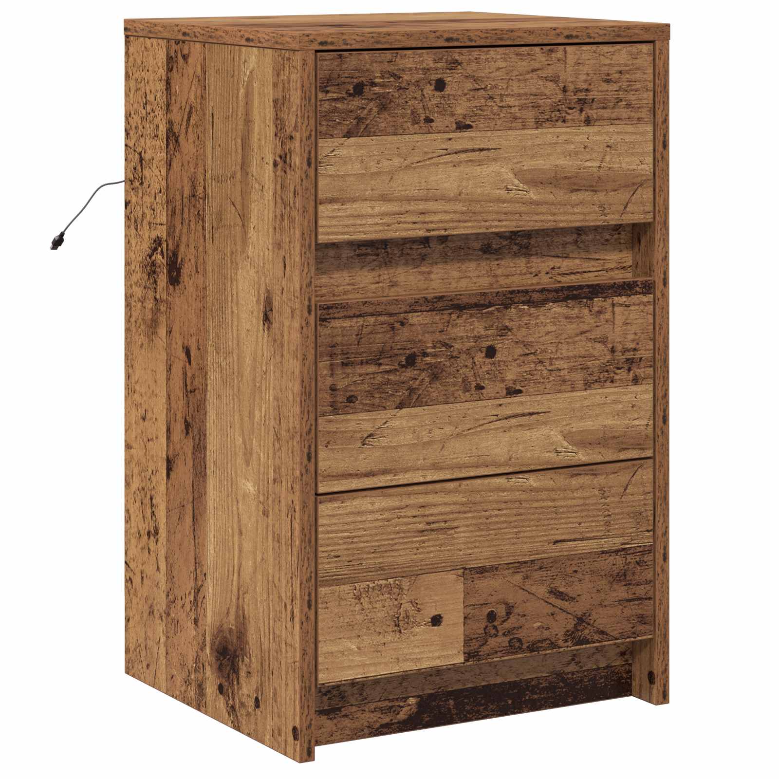 Cabinet de chevet Bois ancien 38 x 34 x 61 cm Bois d'ingénierie - XIOS