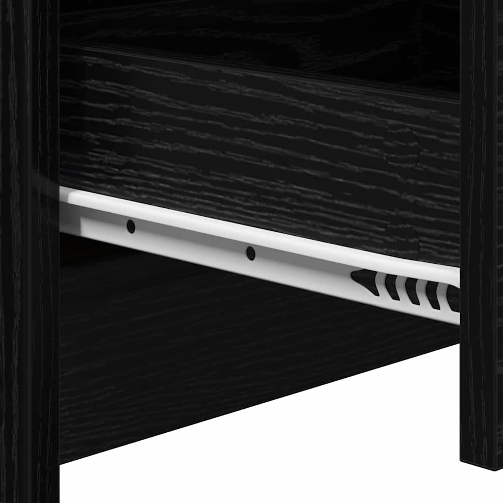 Cabinet de chevet Chêne noir 38 x 34 x 61 cm Bois d'ingénierie