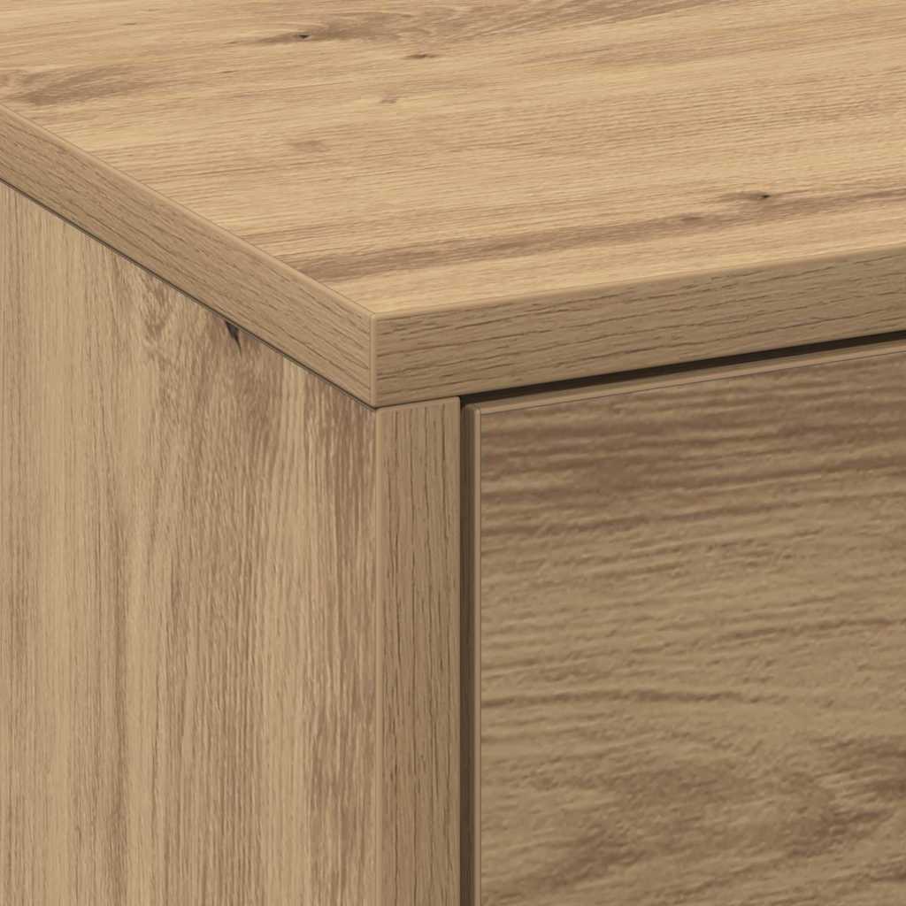 Meuble TV chêne artisanal 140 x 34 x 40 cm Bois d'ingénierie - XIOS