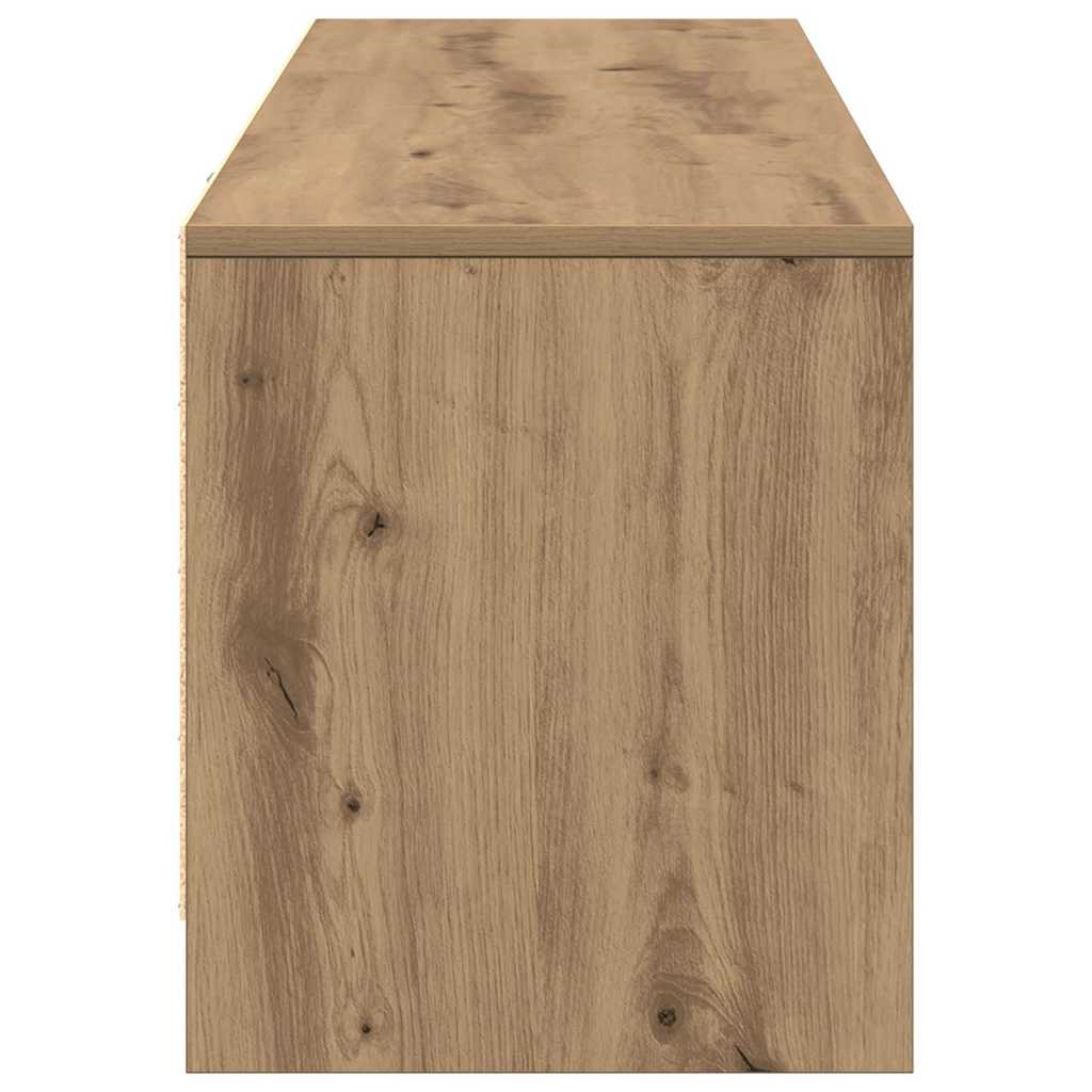 Meuble TV chêne artisanal 140 x 34 x 40 cm Bois d'ingénierie - XIOS