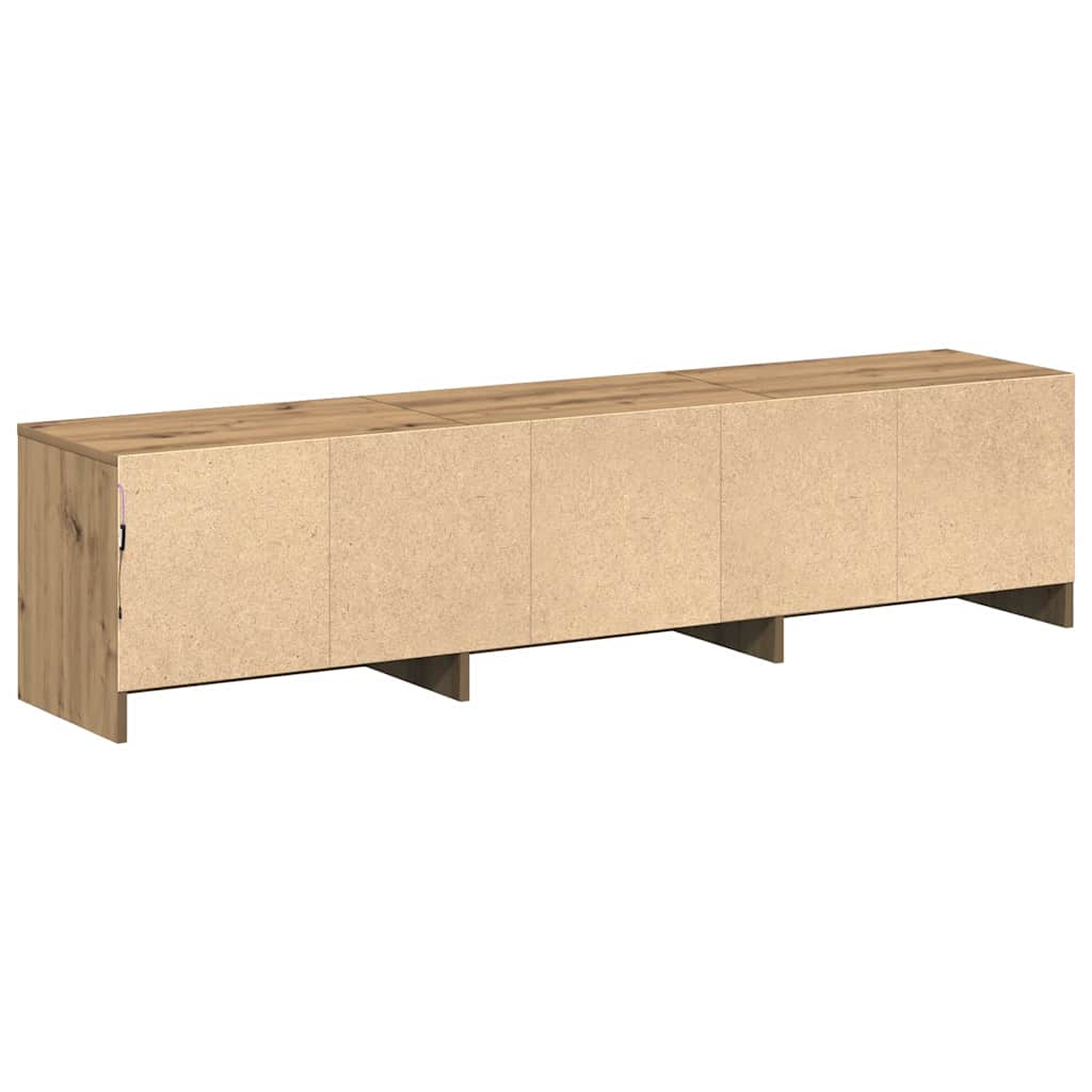 Meuble TV Chêne artisanal 162,5 x 34 x 40 cm Bois d'ingénierie - XIOS