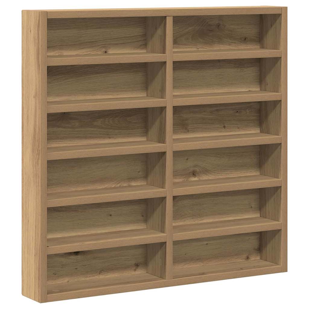 Vitrine Chêne artisanal 60 x 8,5 x 58 cm Bois d'ingénierie - XIOS