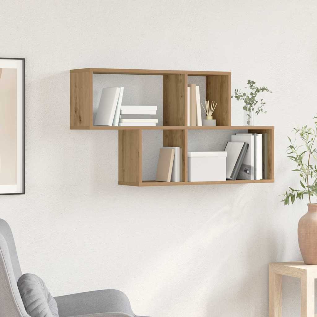 Étagère Murale avec étagère Montage mural Autre chêne artisanal - XIOS