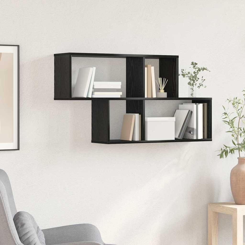 Étagère Murale avec étagère Montage mural Autre Chêne noir - XIOS