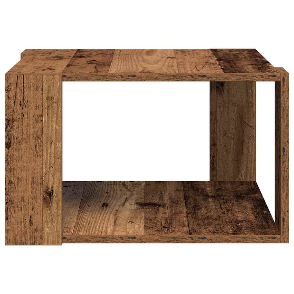 Table basse Bois ancien 51.5 x 51.5 x 30 cm Bois d'ingénierie - XIOS