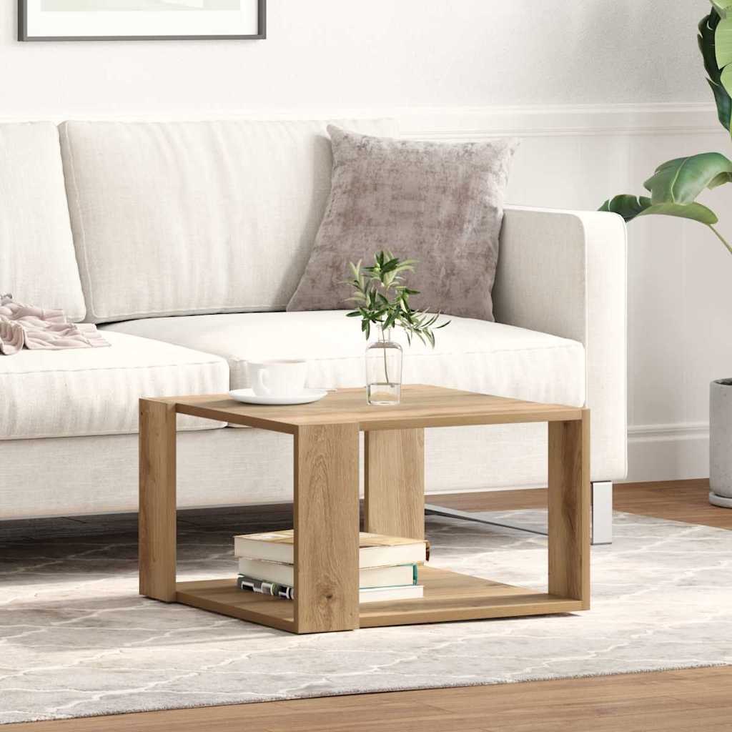 Table basse chêne artisanal 51.5 x 51.5 x 30 cm - XIOS
