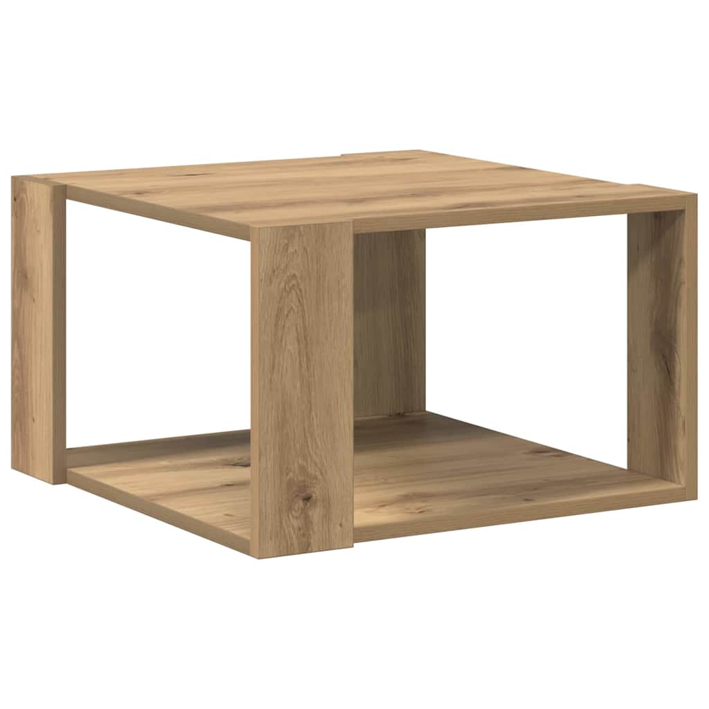 Table basse chêne artisanal 51.5 x 51.5 x 30 cm - XIOS
