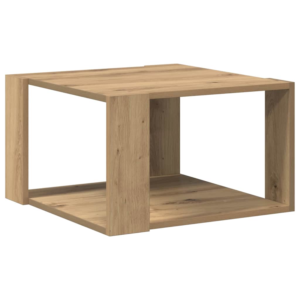 Table basse chêne artisanal 51.5 x 51.5 x 30 cm - XIOS