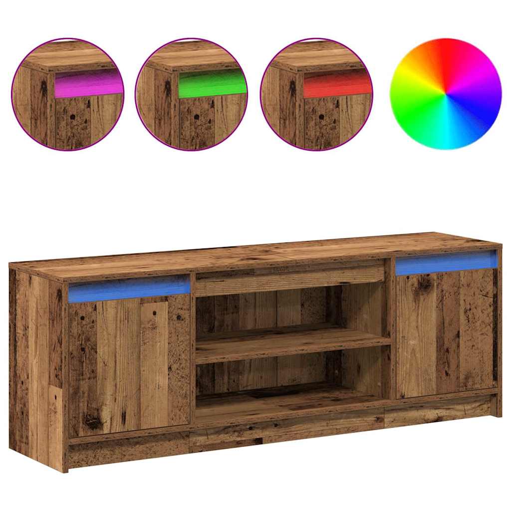 Meuble TV Marron 139,5 x 34 x 50 cm Bois d'ingénierie - XIOS