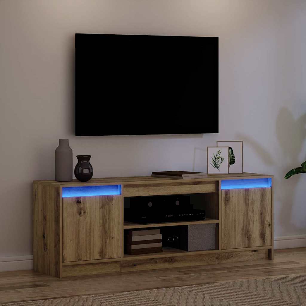 Meuble TV Marron 139,5 x 34 x 50 cm Bois d'ingénierie - XIOS