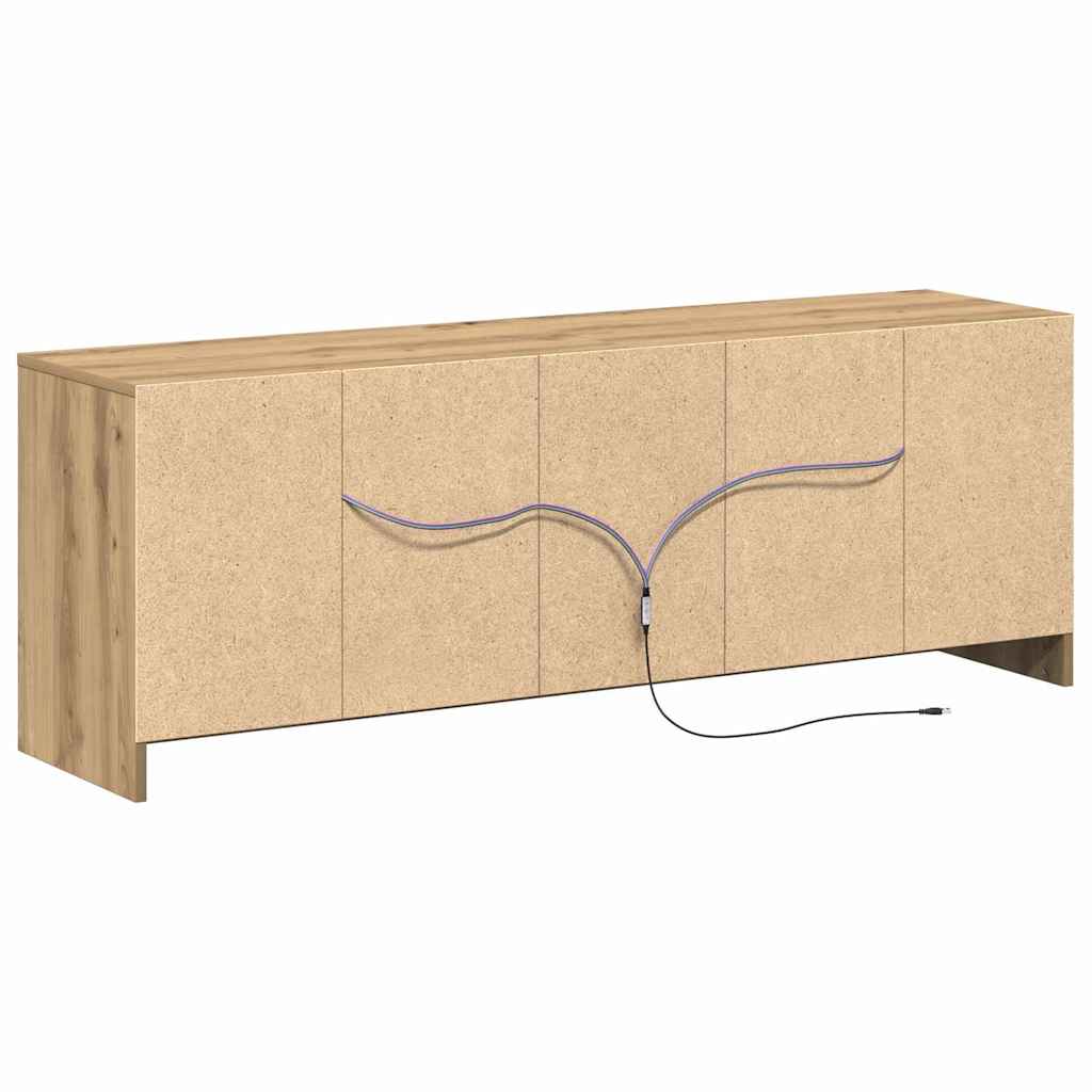 Meuble TV Marron 139,5 x 34 x 50 cm Bois d'ingénierie - XIOS
