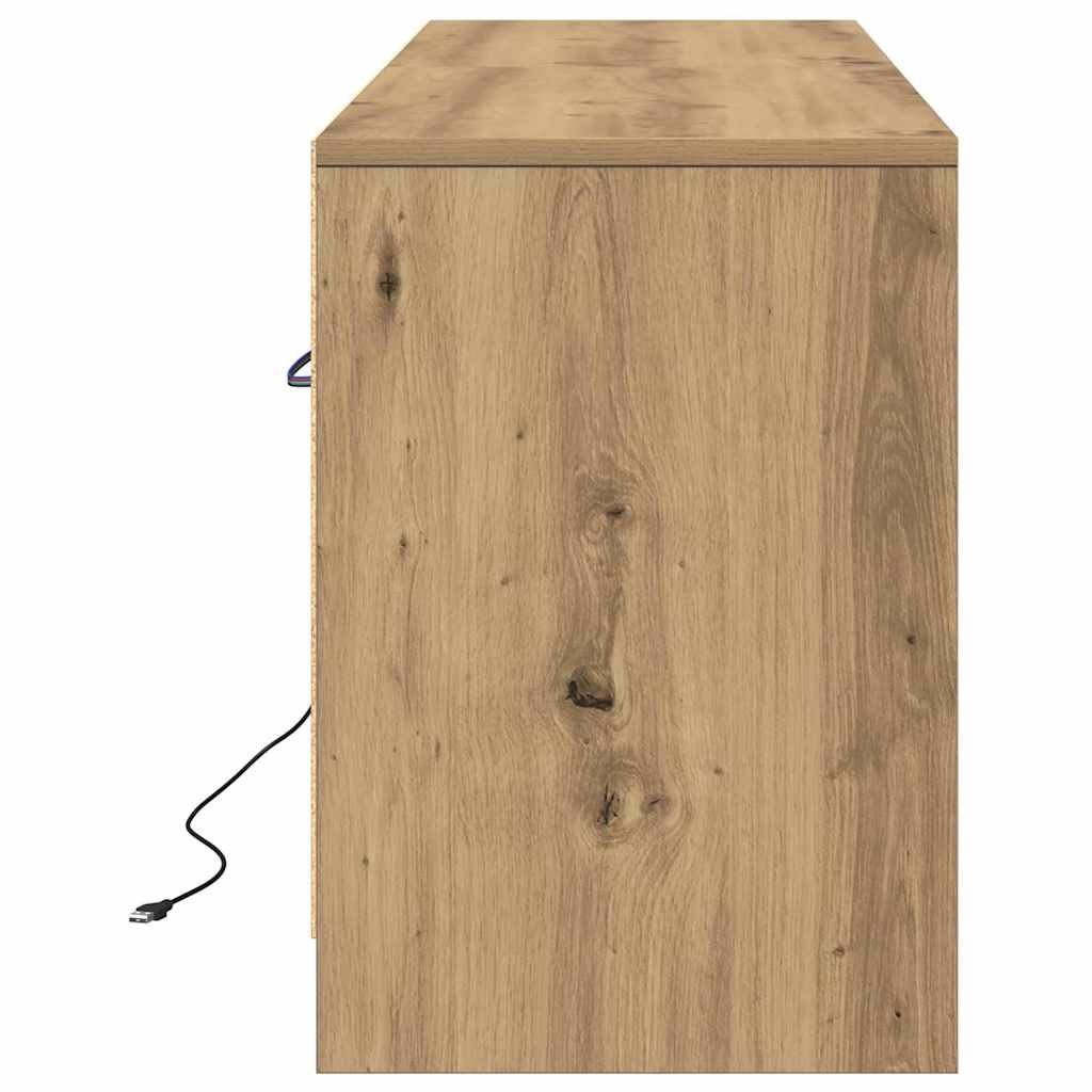 Meuble TV Marron 139,5 x 34 x 50 cm Bois d'ingénierie - XIOS