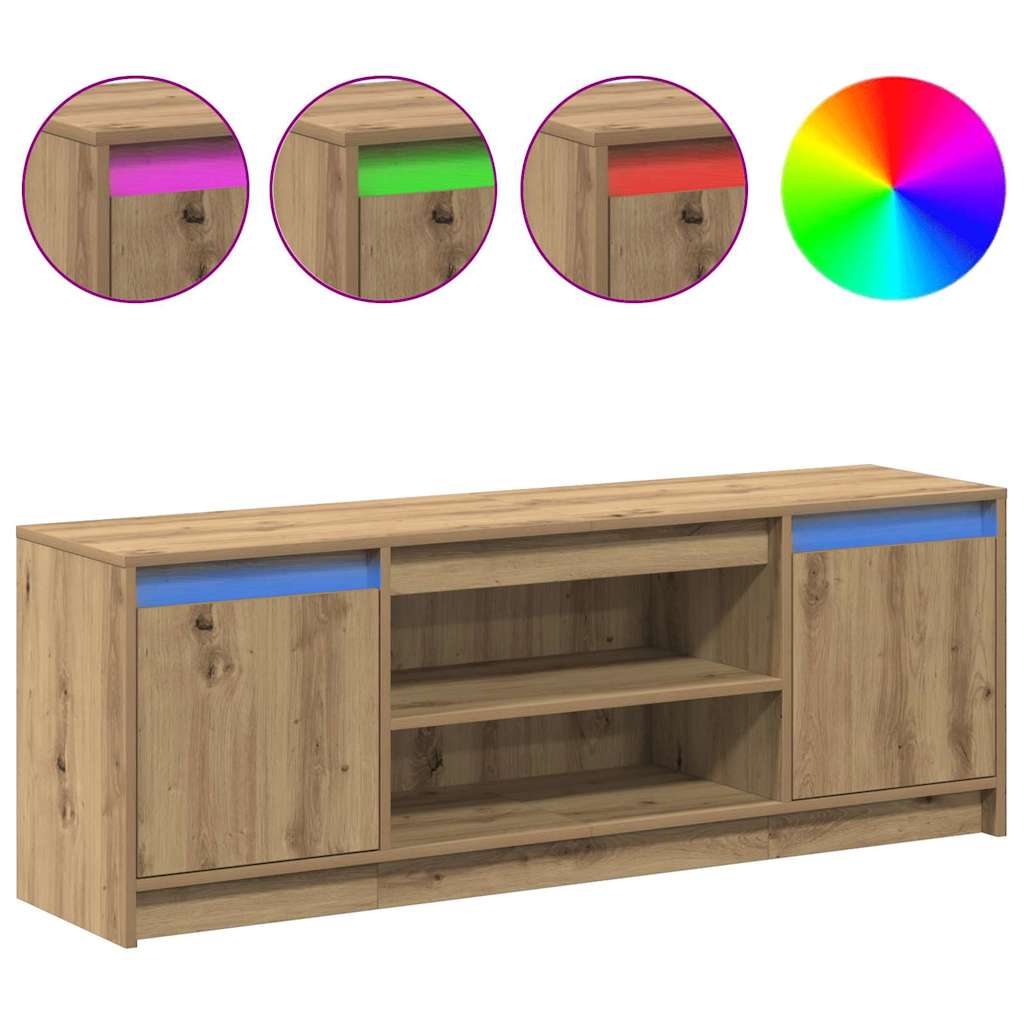 Meuble TV Marron 139,5 x 34 x 50 cm Bois d'ingénierie - XIOS