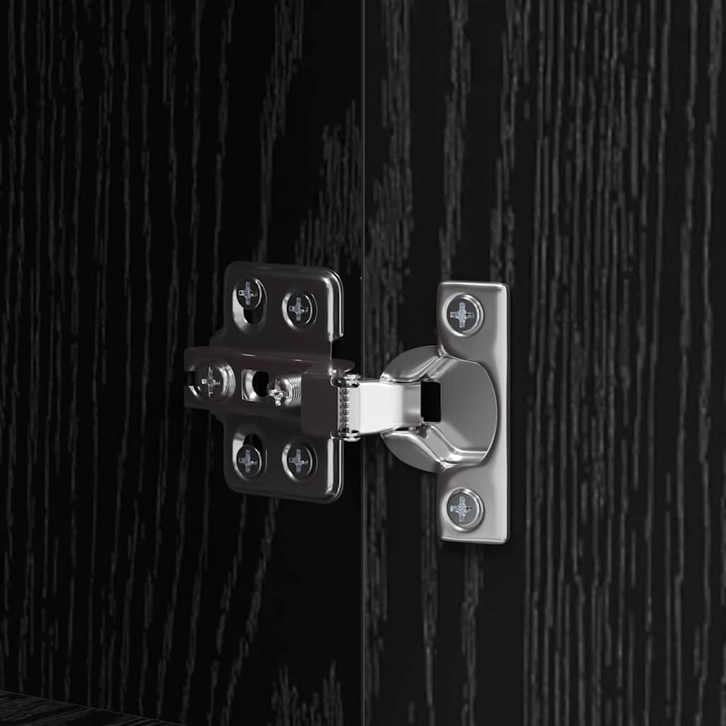 Meuble TV Noir 139,5 x 34 x 50 cm Bois d'ingénierie - XIOS