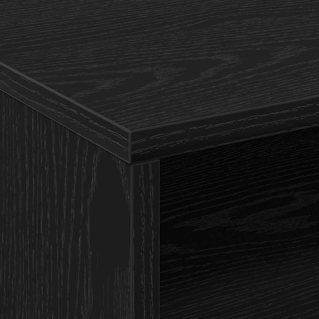 Cabinet à Roulettes avec étagère Chêne noir 60 x 48 x 81 cm - XIOS