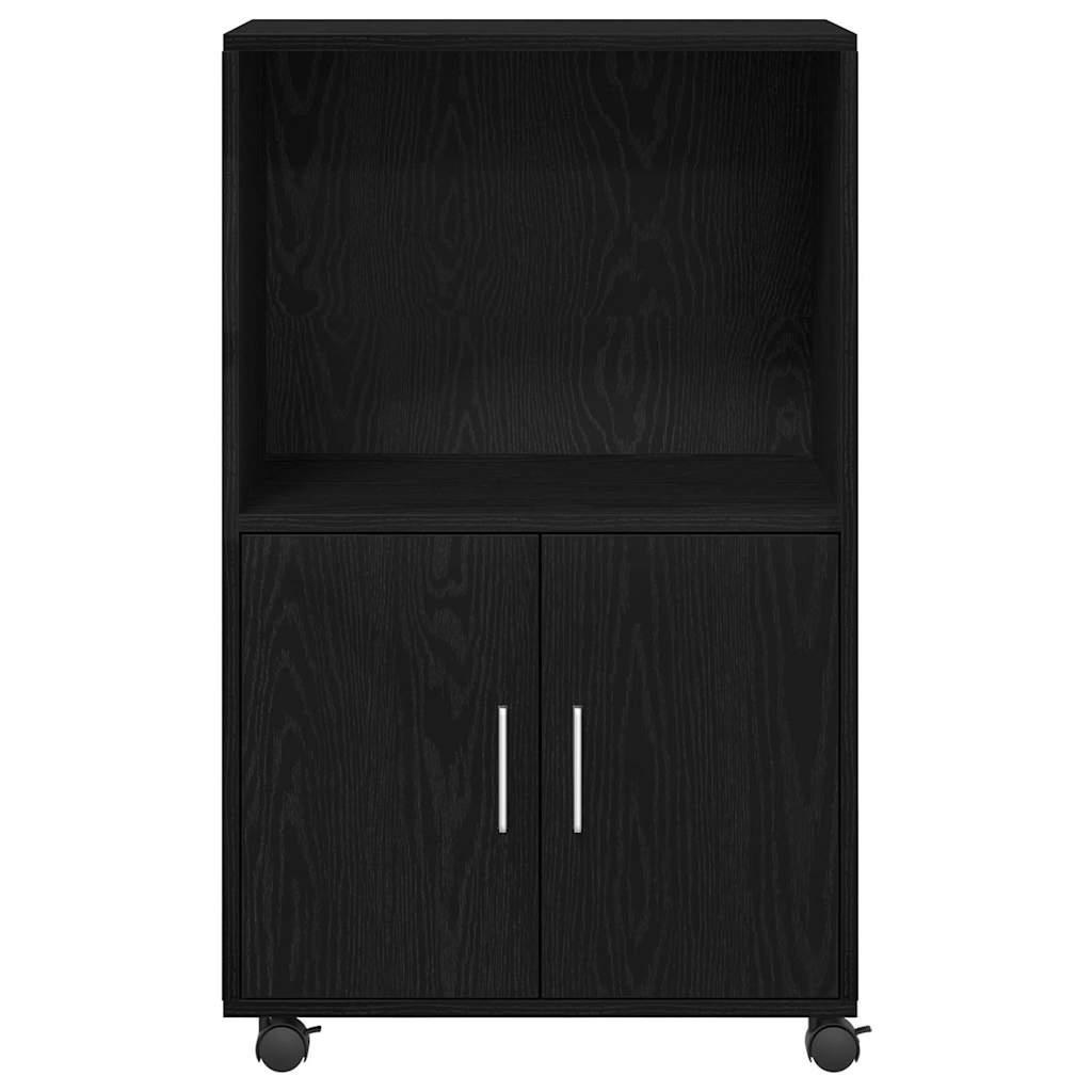 Cabinet Roulant Chêne noir 55 x 40 x 91 cm Bois d'ingénierie - XIOS