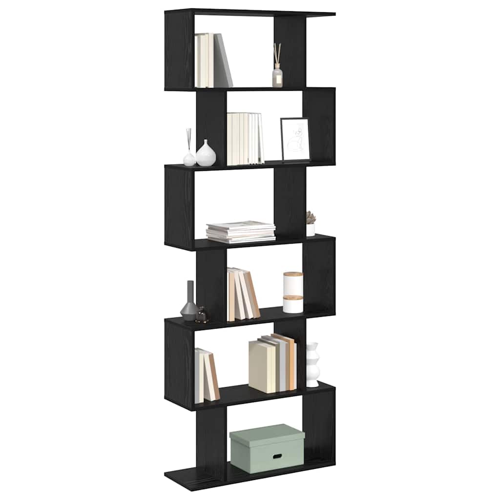 Bibliothèque Noir 70 x 24 x 193.5 cm Bois d'ingénierie - XIOS