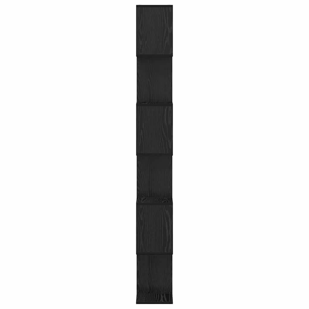 Bibliothèque Noir 70 x 24 x 193.5 cm Bois d'ingénierie - XIOS