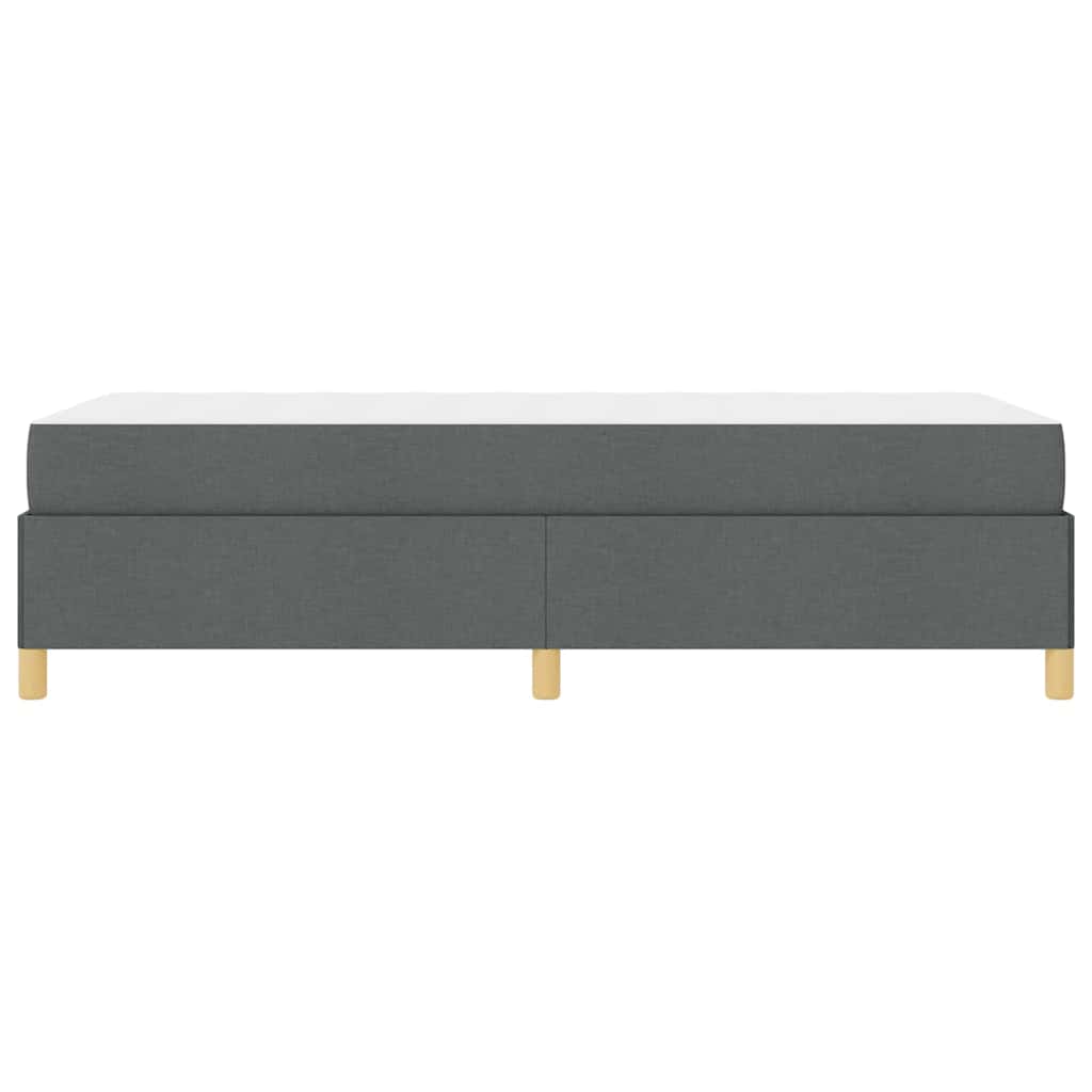 Lit à ressorts Gris Foncé et Blanc et Gris Foncé 90 x 200 cm - XIOS