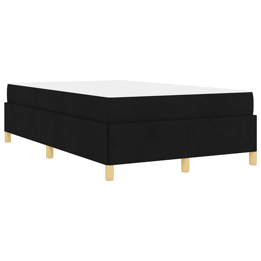 Cadre de lit avec matelas Noir 120 x 200 cm tissu - XIOS