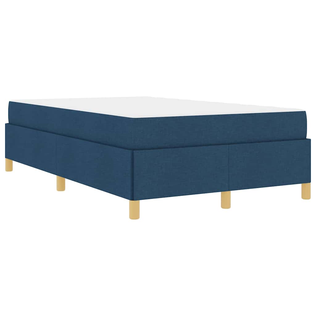 Lit à ressorts avec matelas Bleu et Blanc 120 x 200 cm tissu - XIOS
