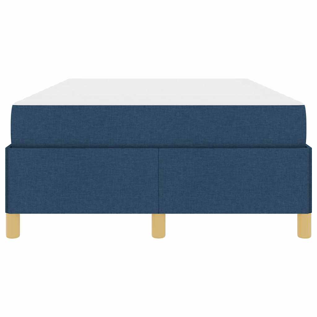 Lit à ressorts avec matelas Bleu et Blanc 120 x 200 cm tissu - XIOS