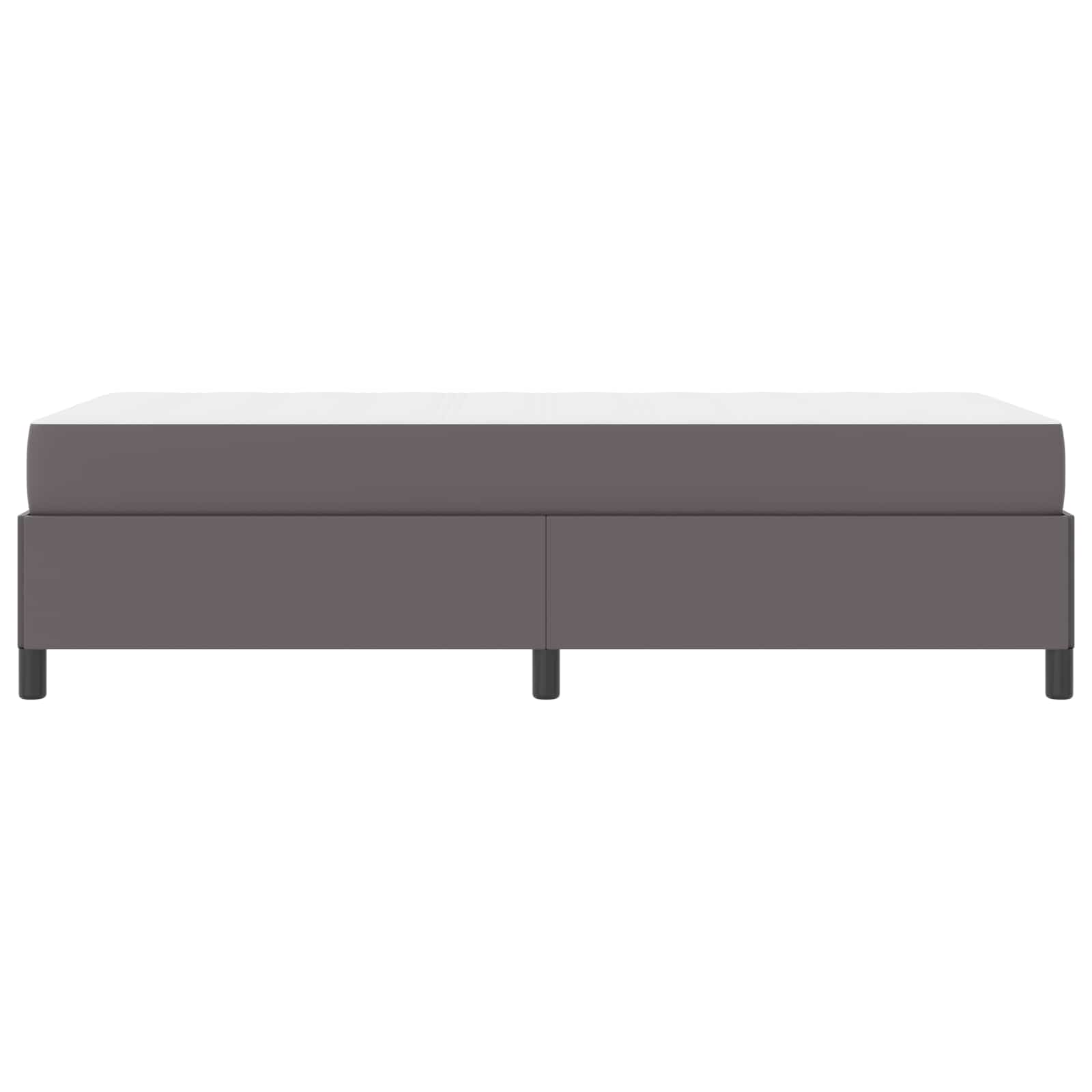 Cadre de lit avec matelas Gris 80 x 200 cm tissu - XIOS