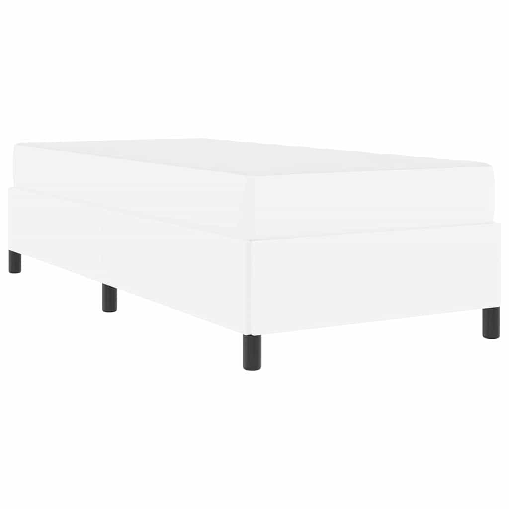 Cadre de lit avec matelas Blanc 100 x 200 cm Faux cuir - XIOS