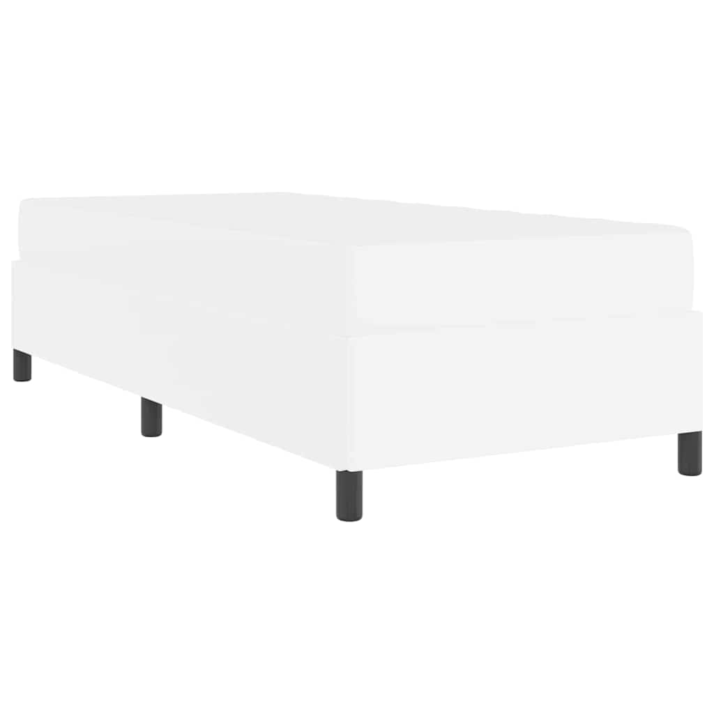 Cadre de lit avec matelas Blanc 100 x 200 cm Faux cuir - XIOS