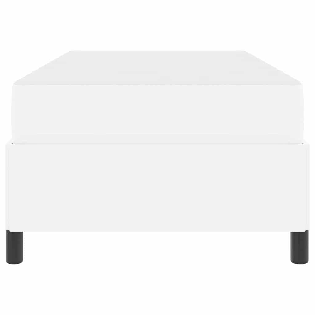 Cadre de lit avec matelas Blanc 100 x 200 cm Faux cuir - XIOS