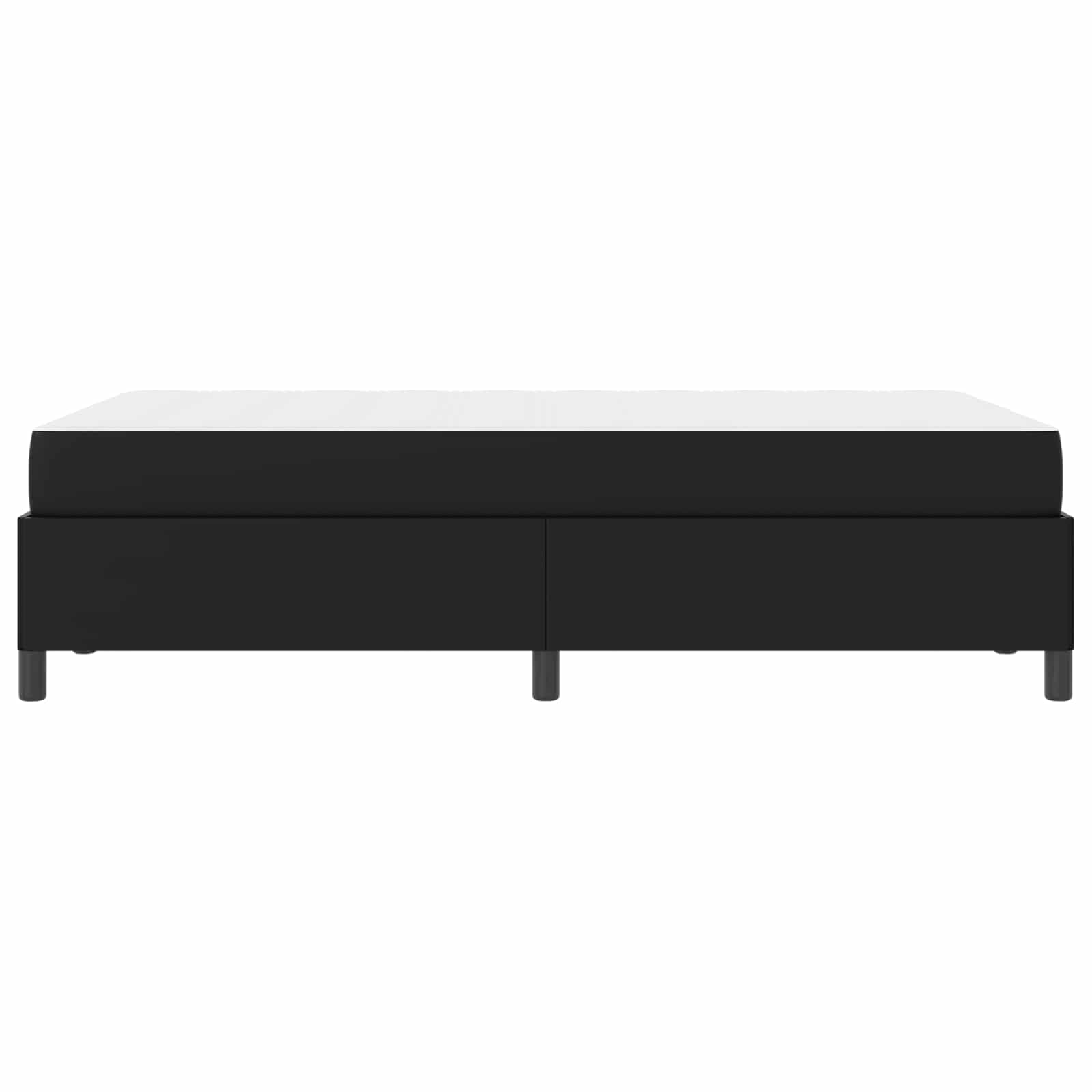 Cadre de lit avec matelas Noir 120 x 190 cm tissu - XIOS