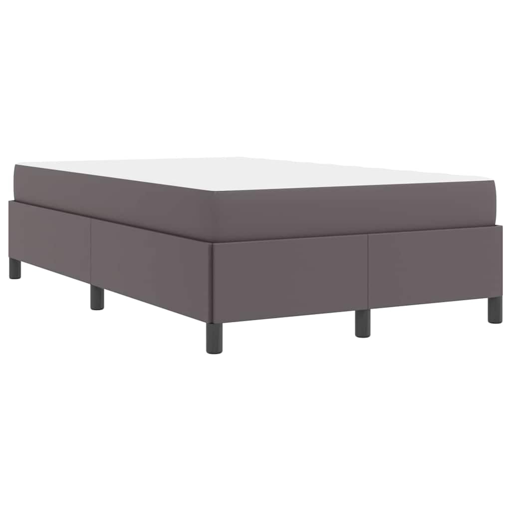 Cadre de lit avec matelas Gris 120 x 190 cm tissu - XIOS