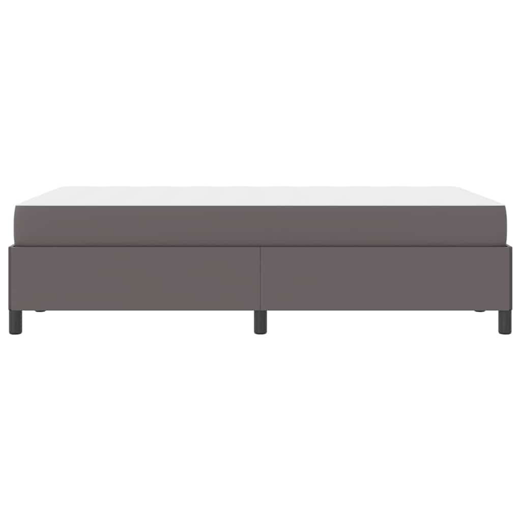 Cadre de lit avec matelas Gris 120 x 190 cm tissu - XIOS
