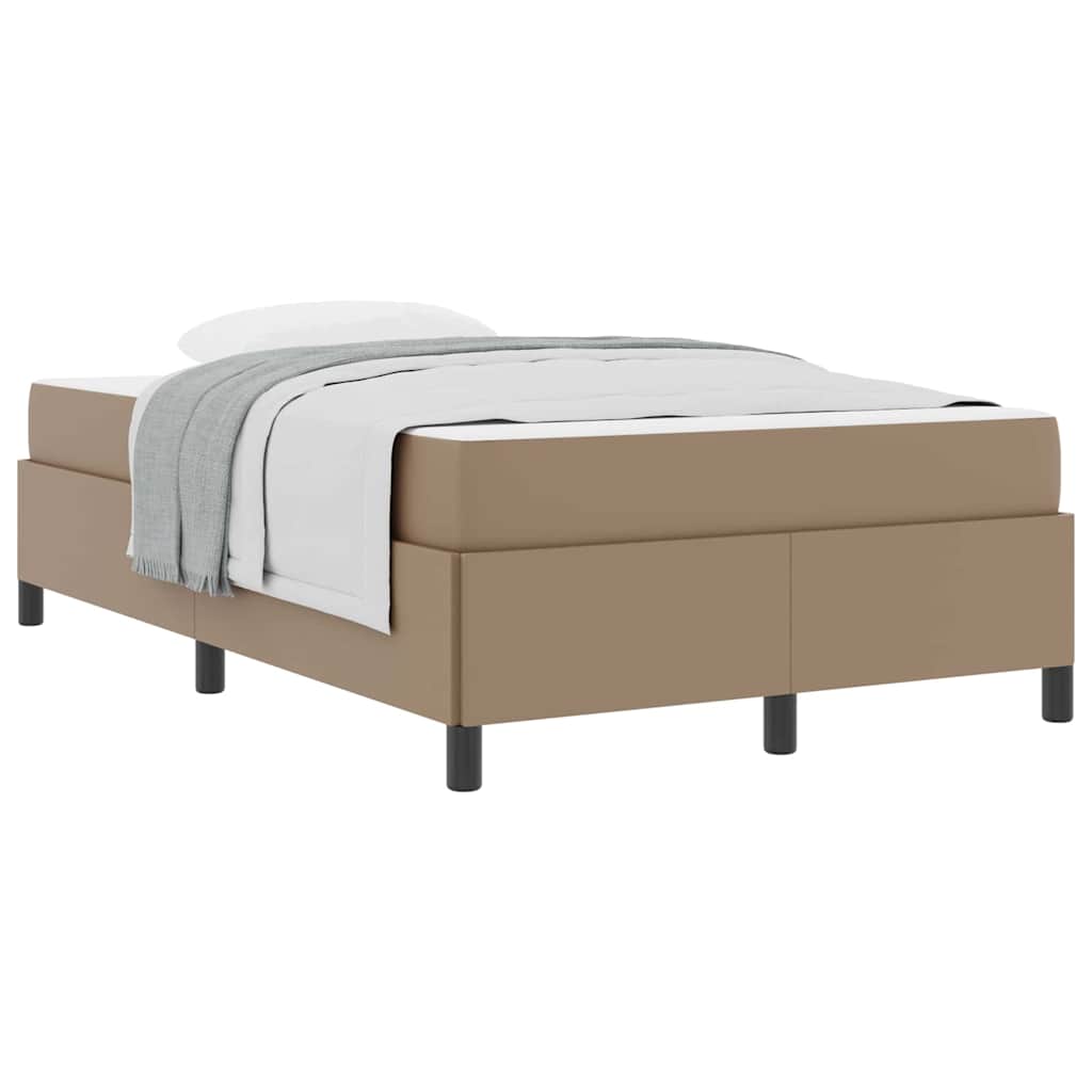 Cadre de lit avec matelas Cappuccino 120 x 200 cm Faux cuir - XIOS
