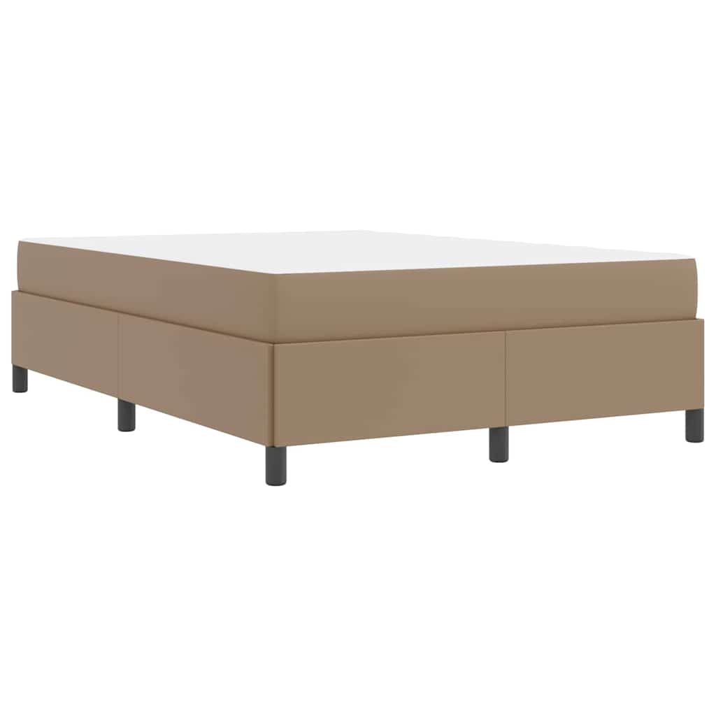 Cadre de lit avec matelas Cappuccino 140 x 190 cm Faux cuir - XIOS