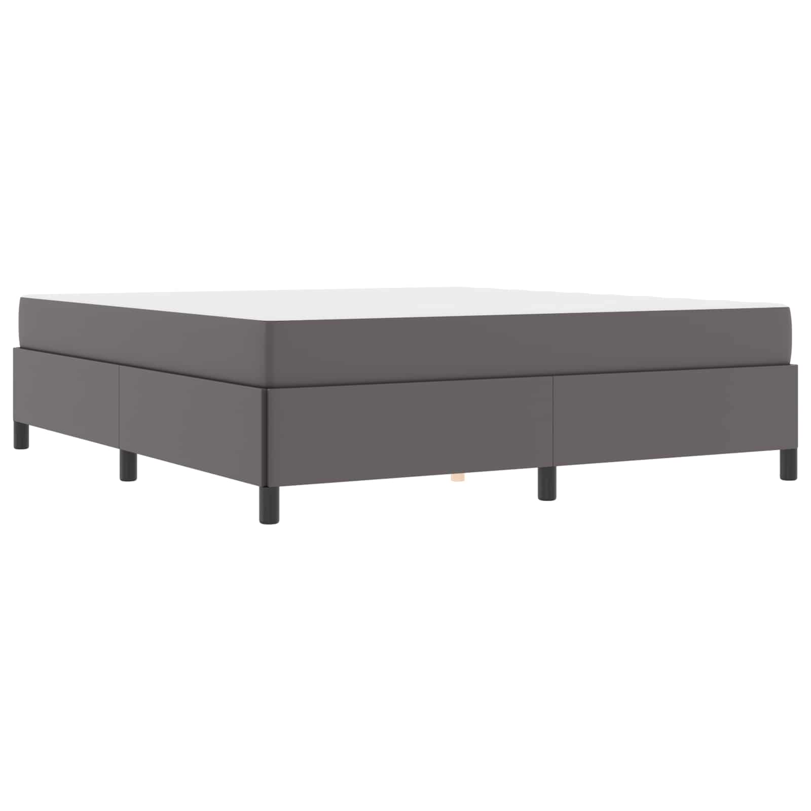 Cadre de lit avec matelas Gris 180 x 200 cm tissu - XIOS