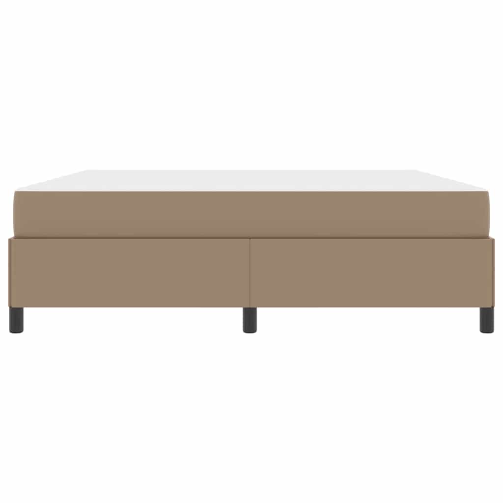 Cadre de lit avec matelas Cappuccino 180 x 200 cm tissu