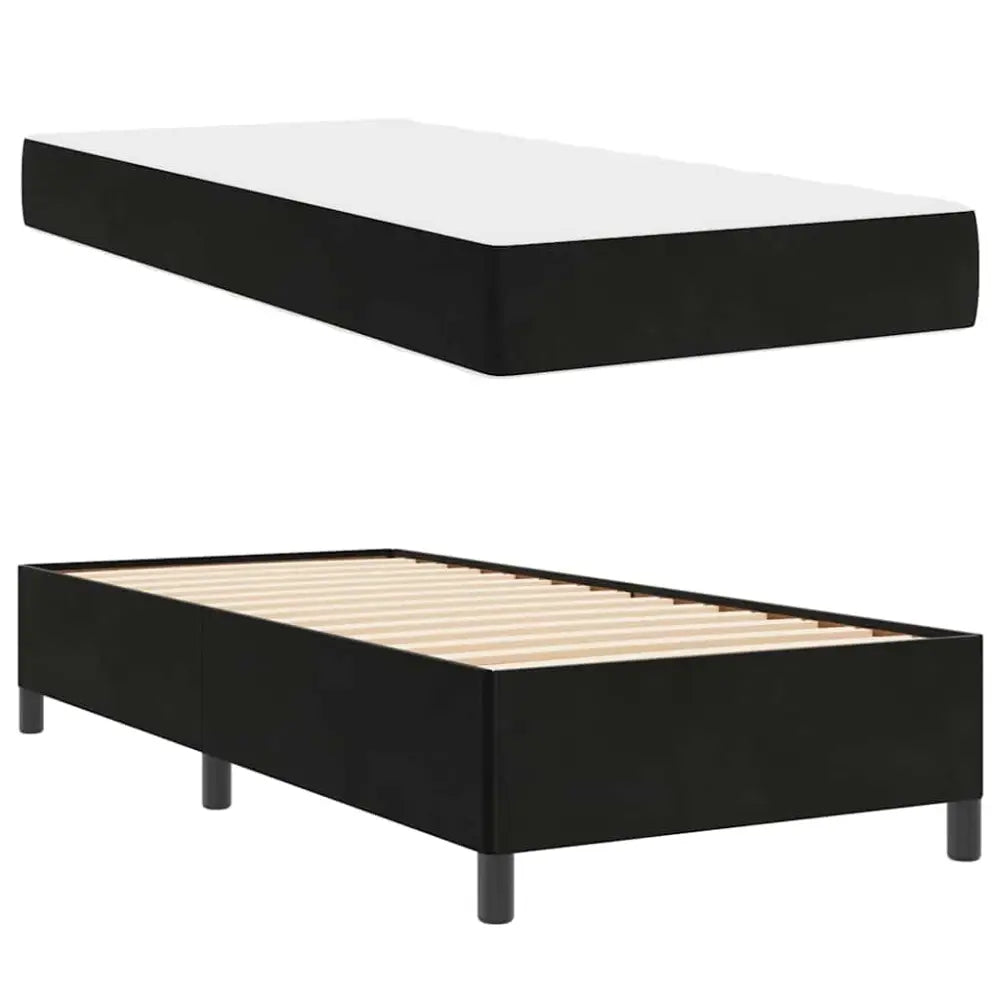 Cadre de lit Noir 90 x 200 cm tissu - XIOS Store SNC
