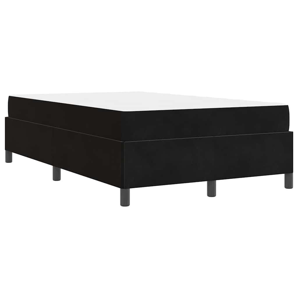 Cadre de lit avec matelas Noir 120 x 200 cm tissu - XIOS