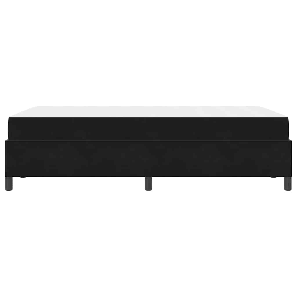 Cadre de lit avec matelas Noir 120 x 200 cm tissu - XIOS