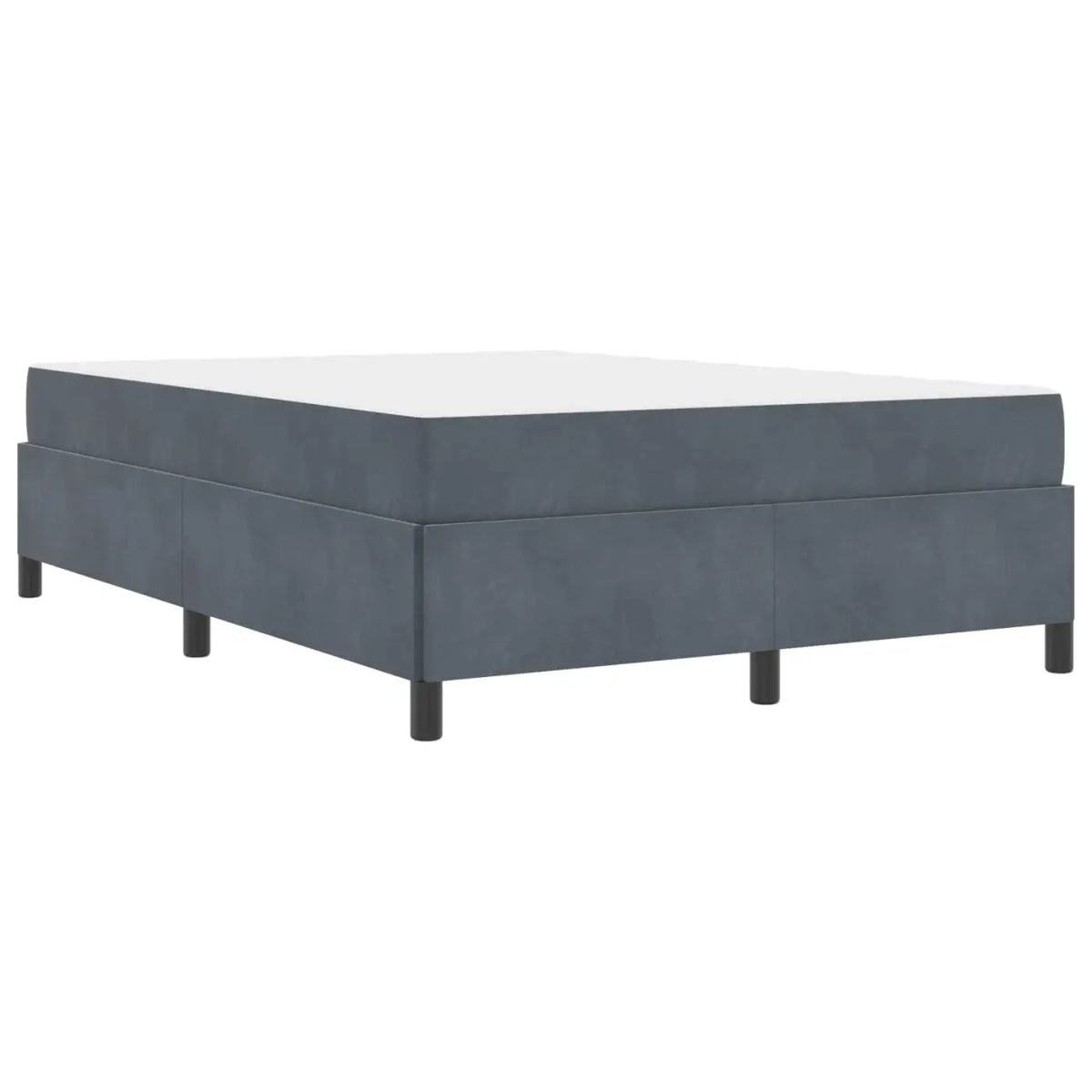 Cadre de lit Gris foncé 140 x 190 cm tissu - XIOS