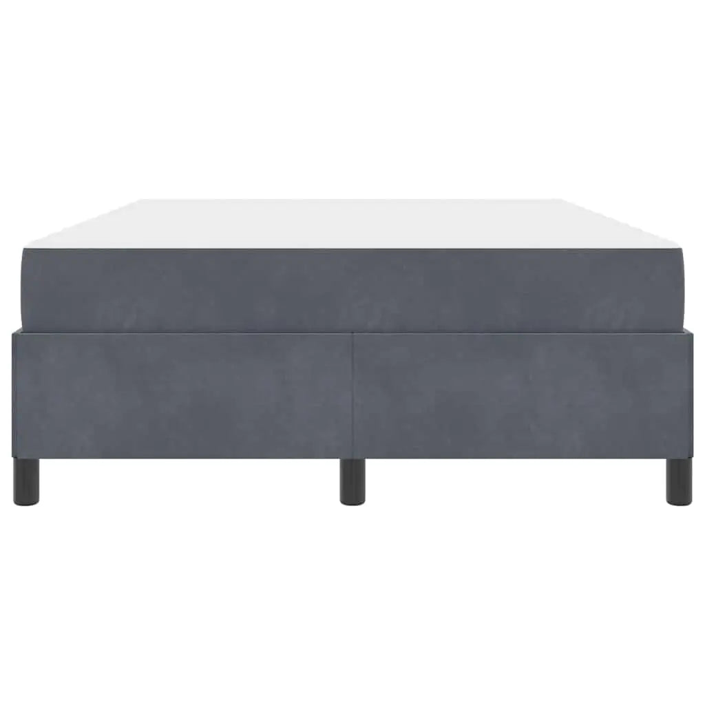Cadre de lit Gris foncé 140 x 190 cm tissu - XIOS