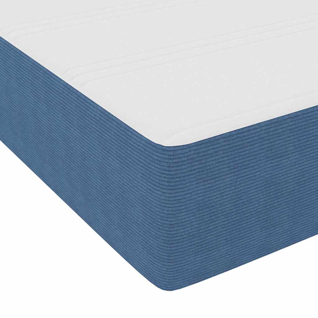 Cadre de lit Autre Bleu 120 x 200 cm Tissu en velours côtelé