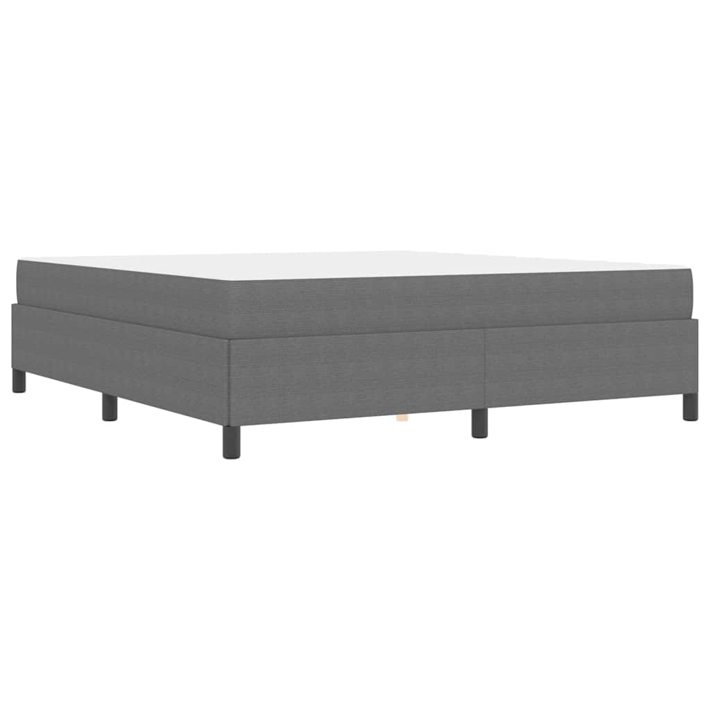 Cadre de lit avec matelas Gris clair 180 x 200 cm tissu